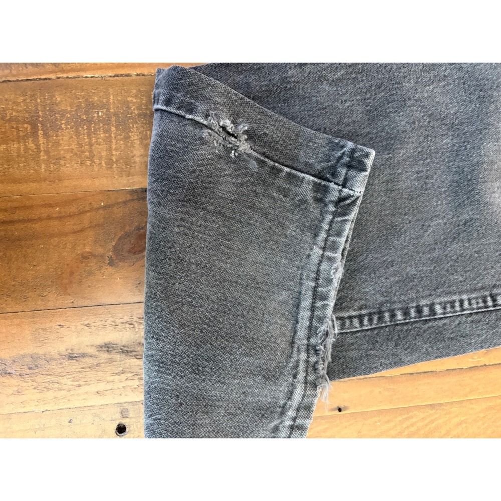 Wrangler 13MWZWK Cowboy Cut Jeans Black Mens 42x30 US Fabric Made in Mexico Y2K - Picture 8 of 11